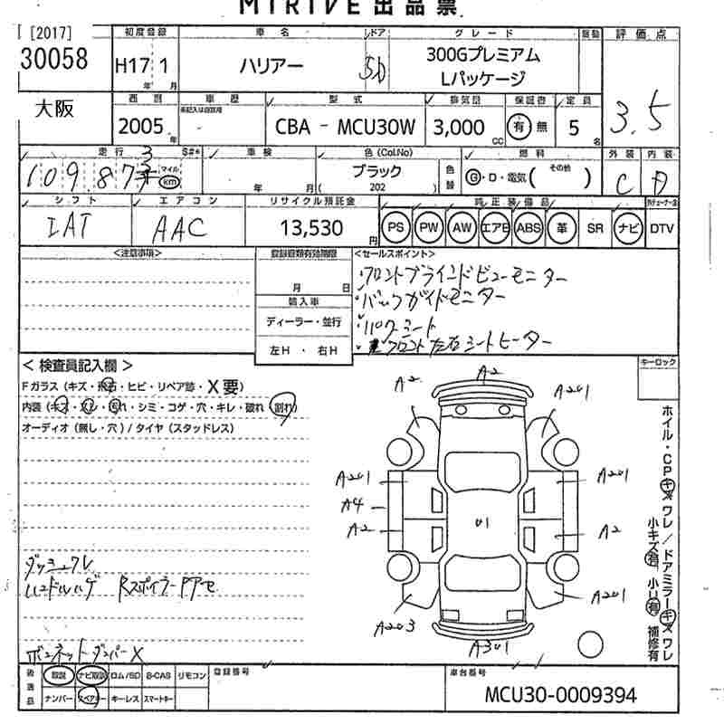 TOYOTA HARRIER