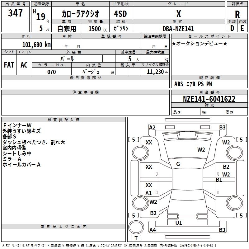 TOYOTA COROLLA AXIO
