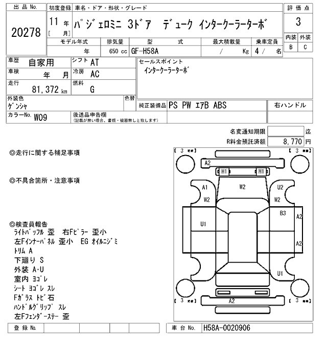 MITSUBISHI PAJERO MINI