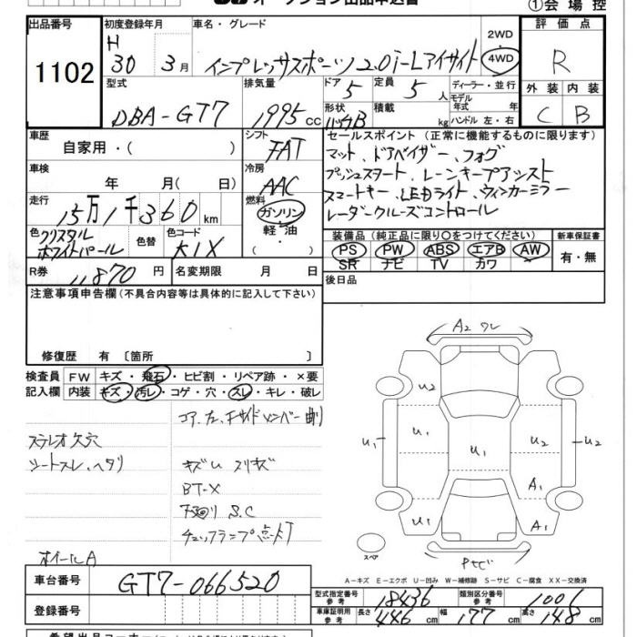 SUBARU XV