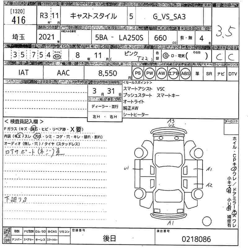 DAIHATSU CAST