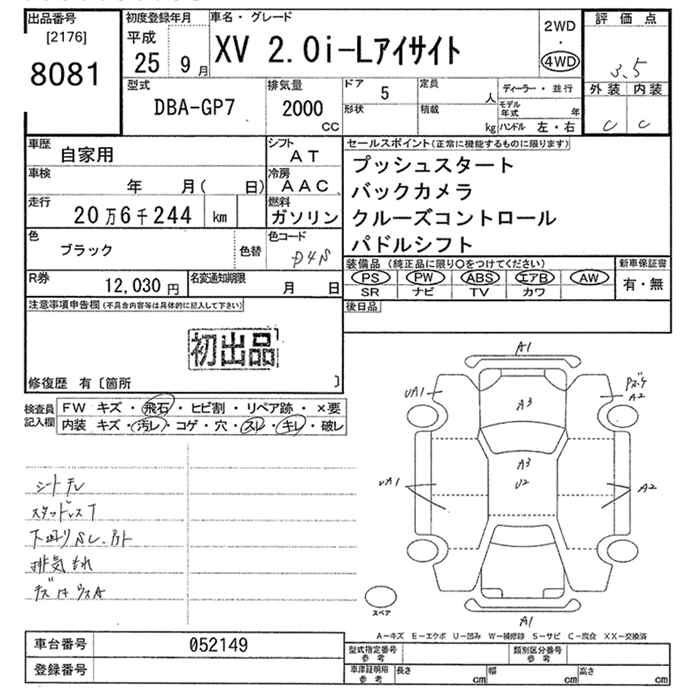 SUBARU XV