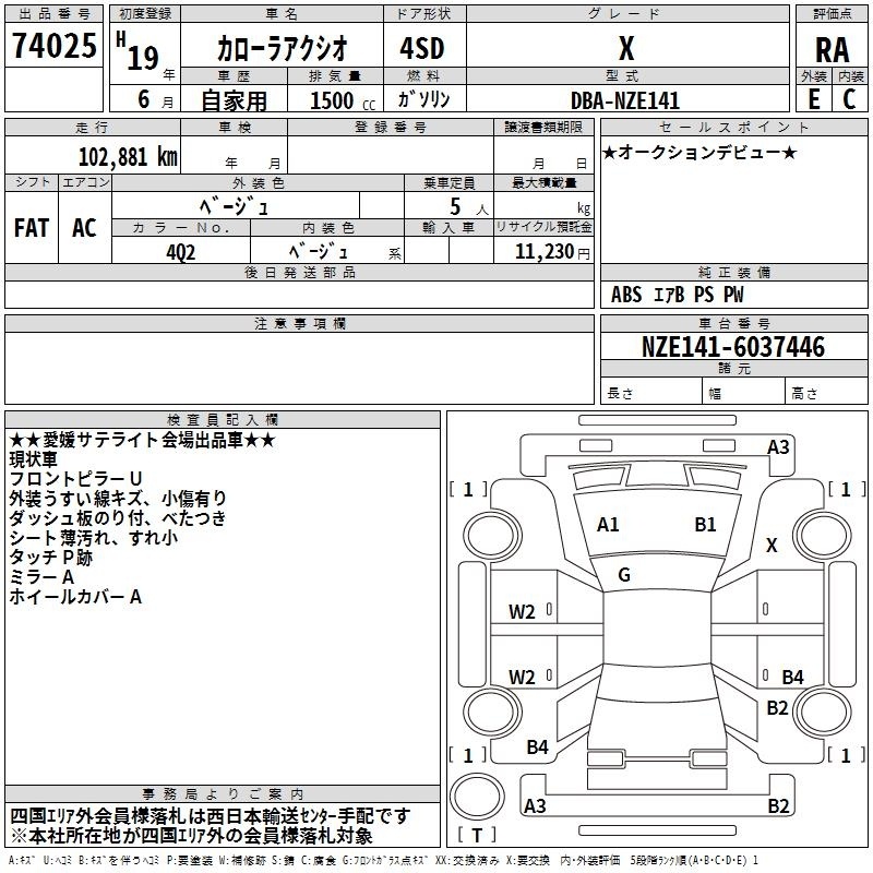 TOYOTA COROLLA AXIO