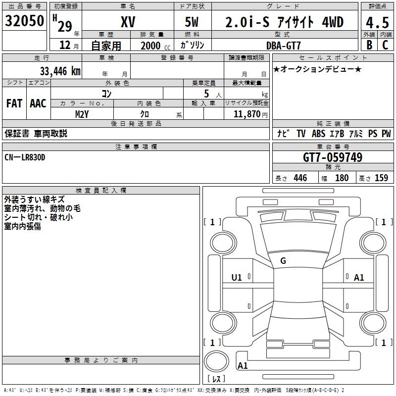 SUBARU XV