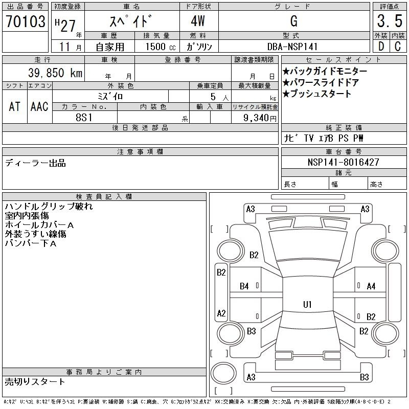 TOYOTA SPADE