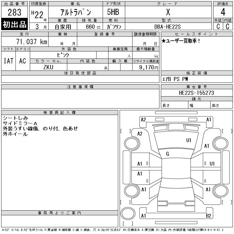 SUZUKI ALTO LAPIN