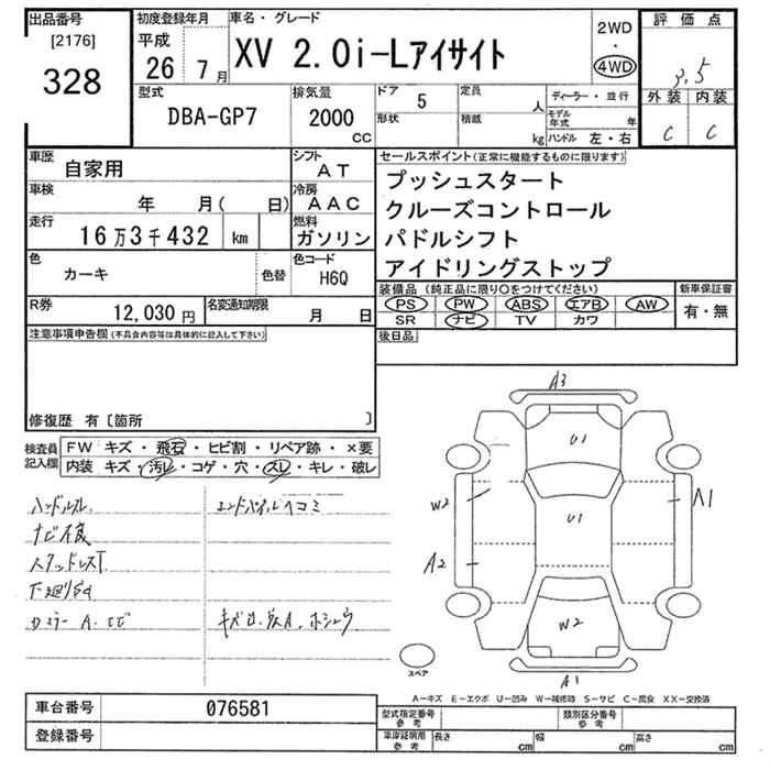 SUBARU XV