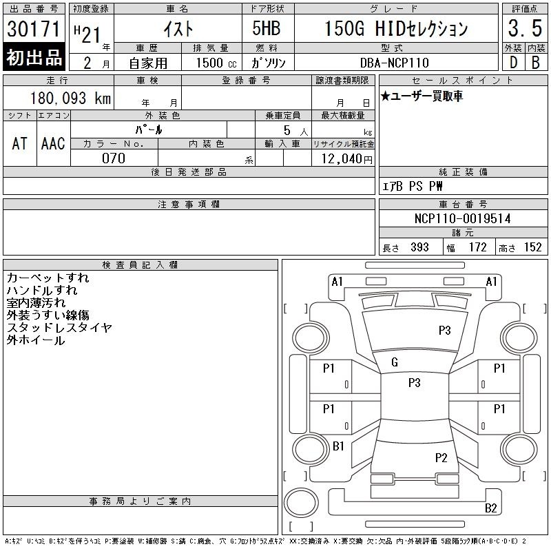 TOYOTA IST