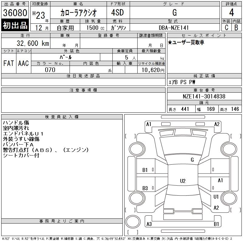 TOYOTA COROLLA AXIO