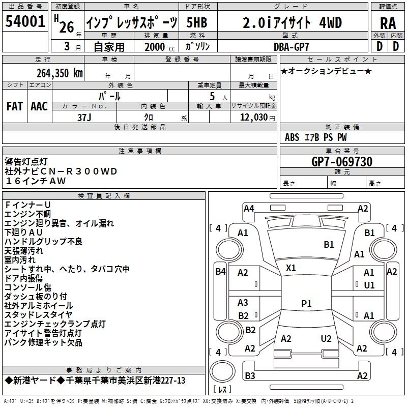 SUBARU XV