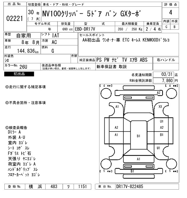 NISSAN NV100 CLIPPER