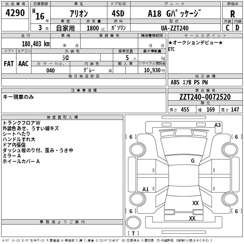 TOYOTA ALLION