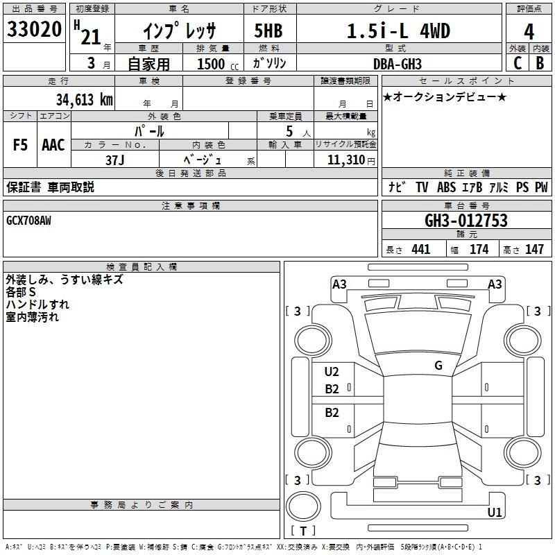 SUBARU IMPREZA