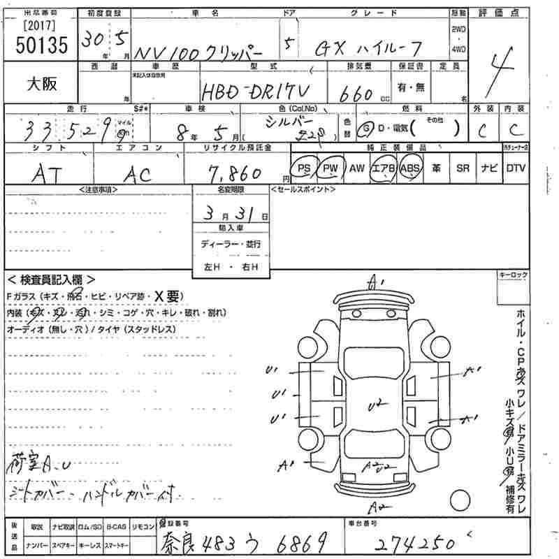 NISSAN NV100 CLIPPER