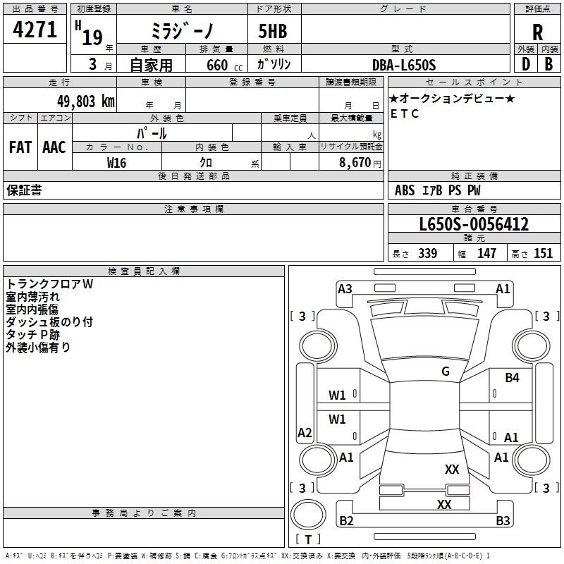 DAIHATSU MIRA GINO
