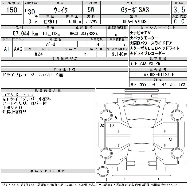 DAIHATSU WAKE