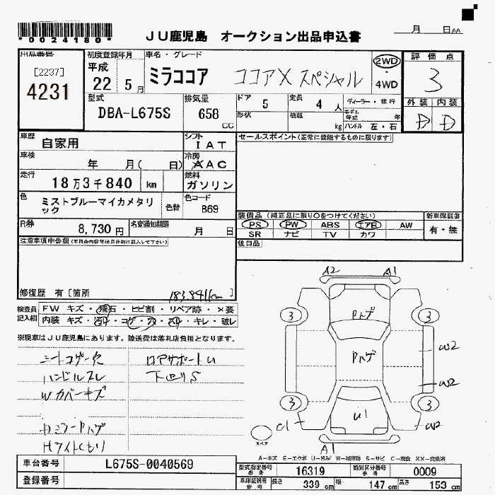 DAIHATSU MIRA COCOA