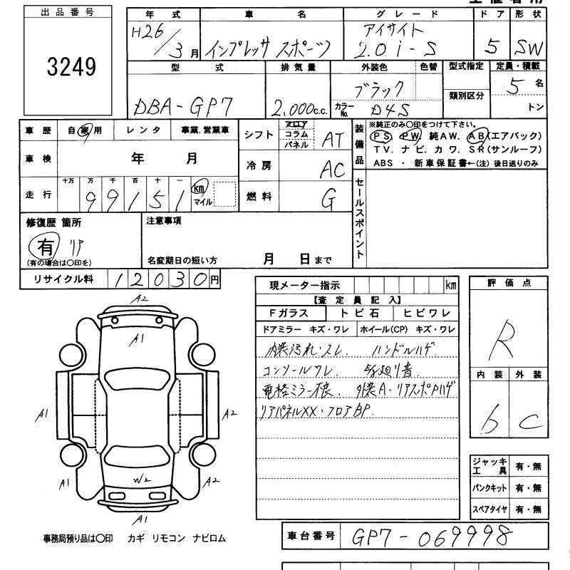 SUBARU XV