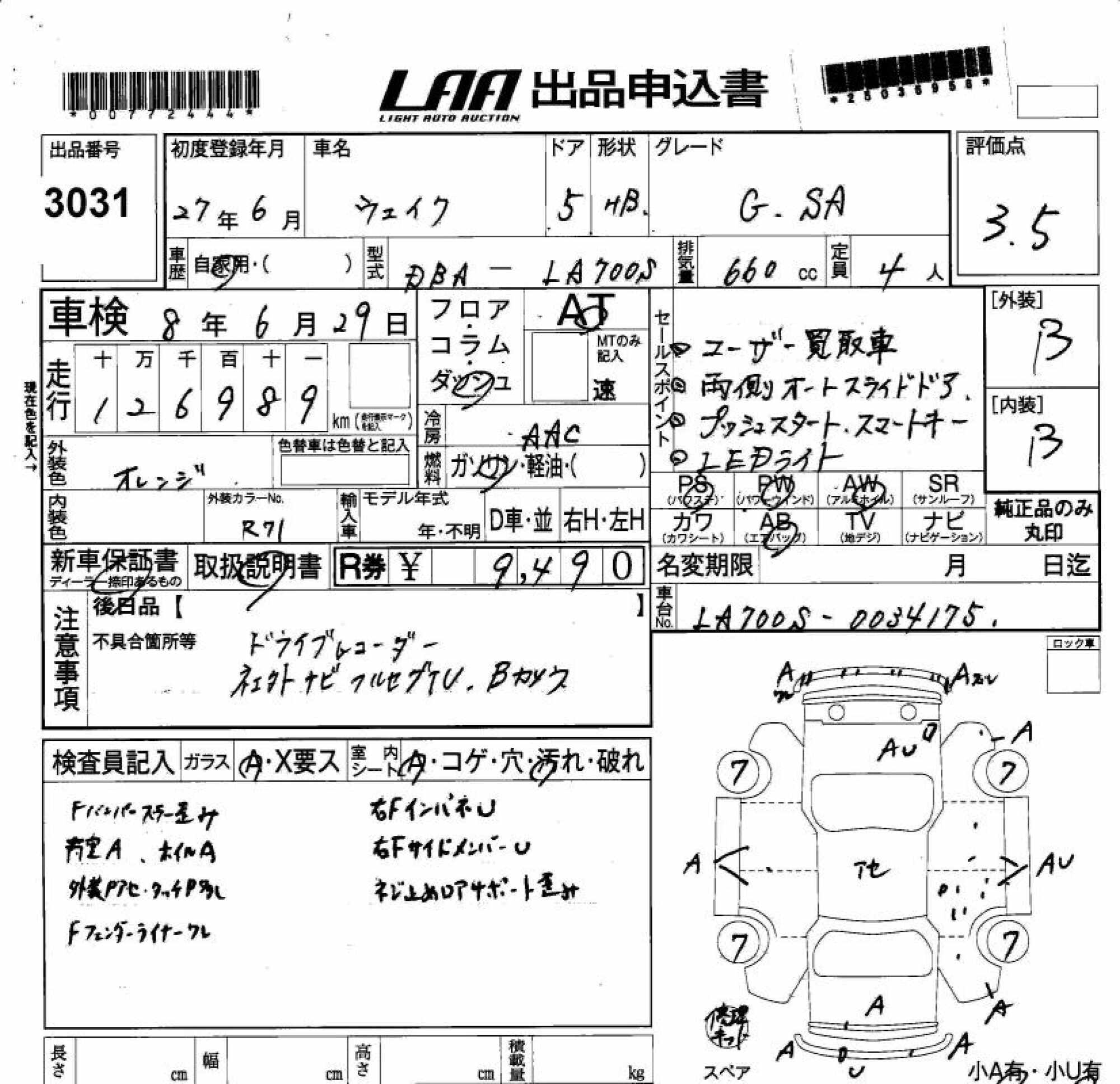 DAIHATSU WAKE