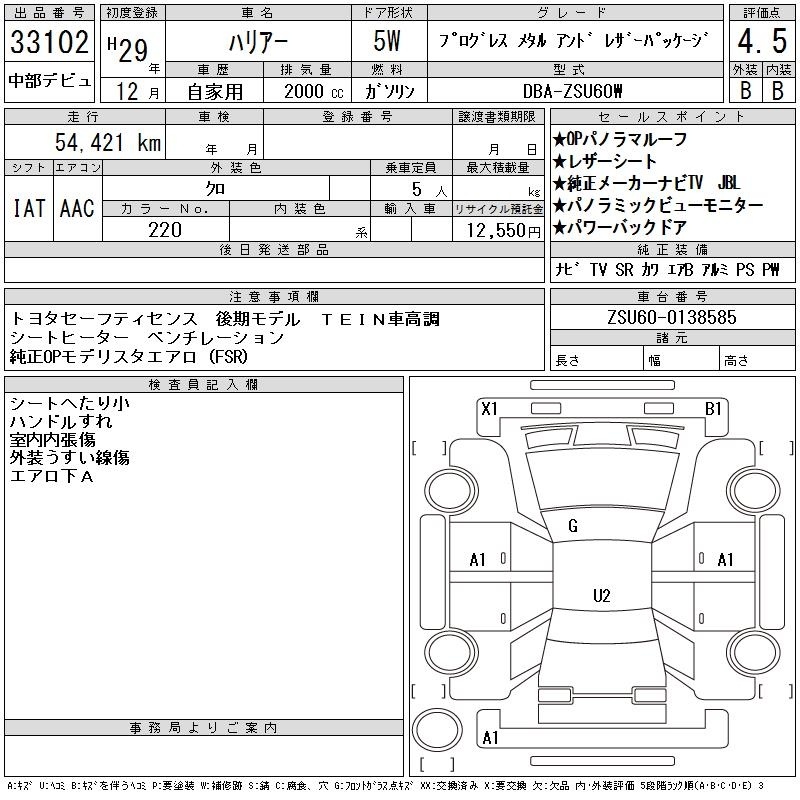 TOYOTA HARRIER
