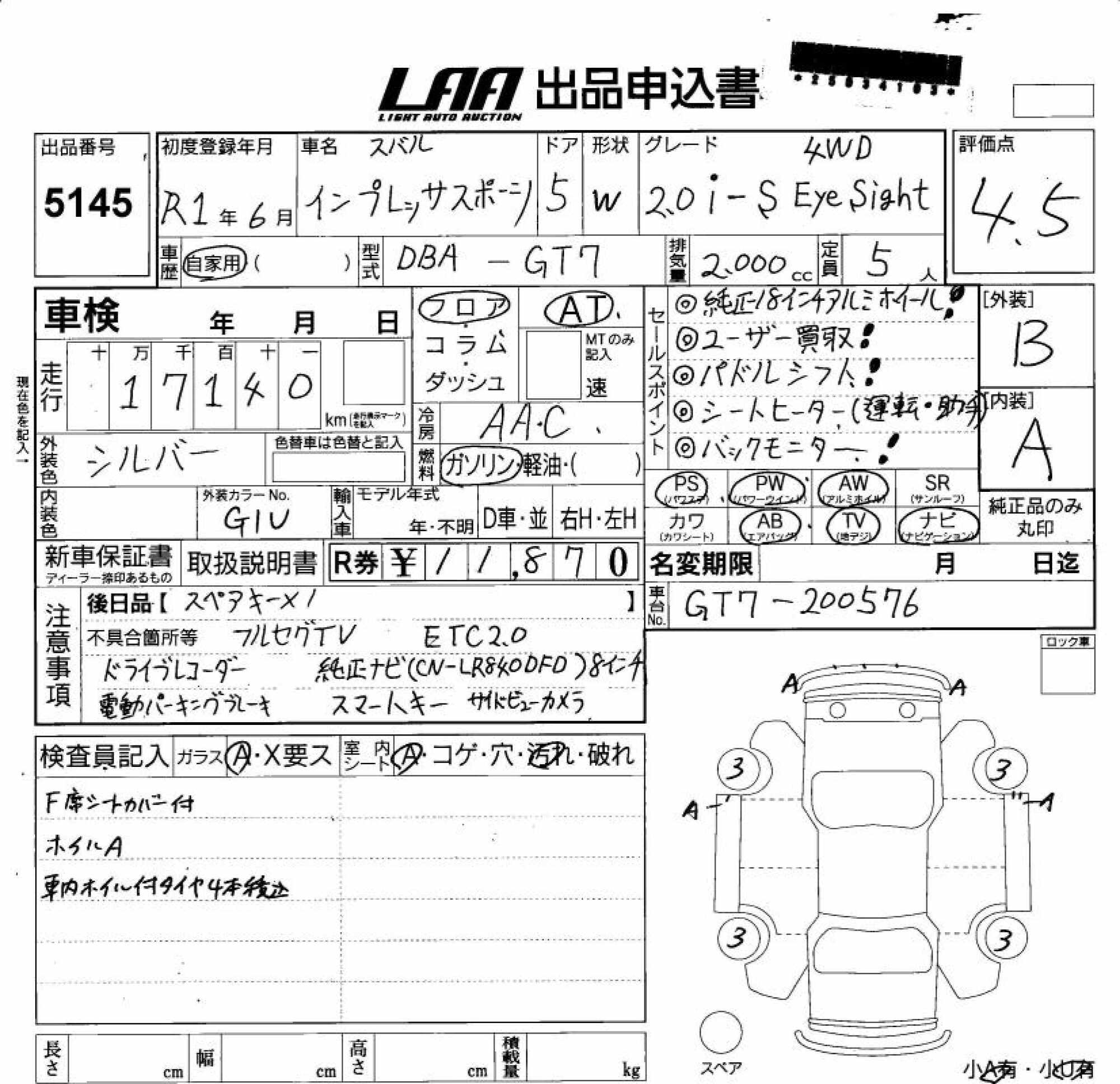 SUBARU XV