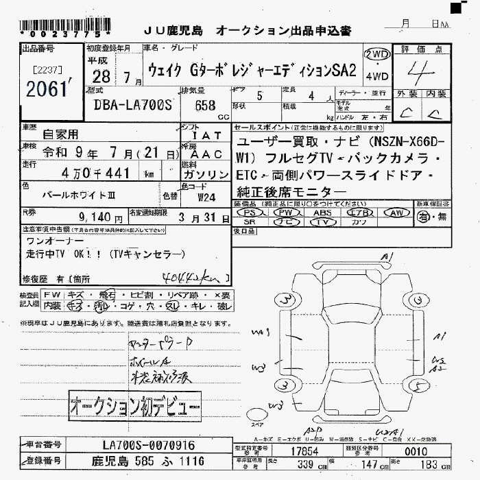 DAIHATSU WAKE