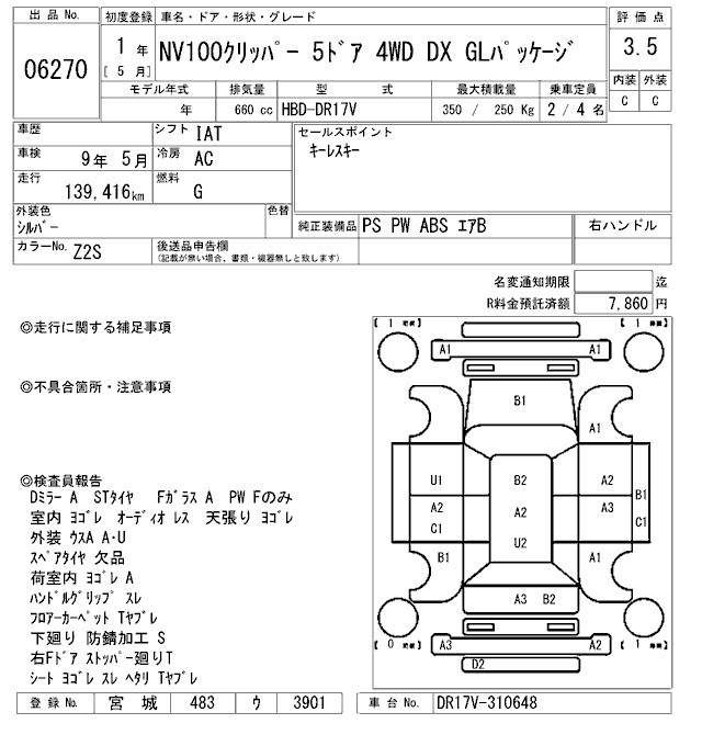 NISSAN NV100 CLIPPER