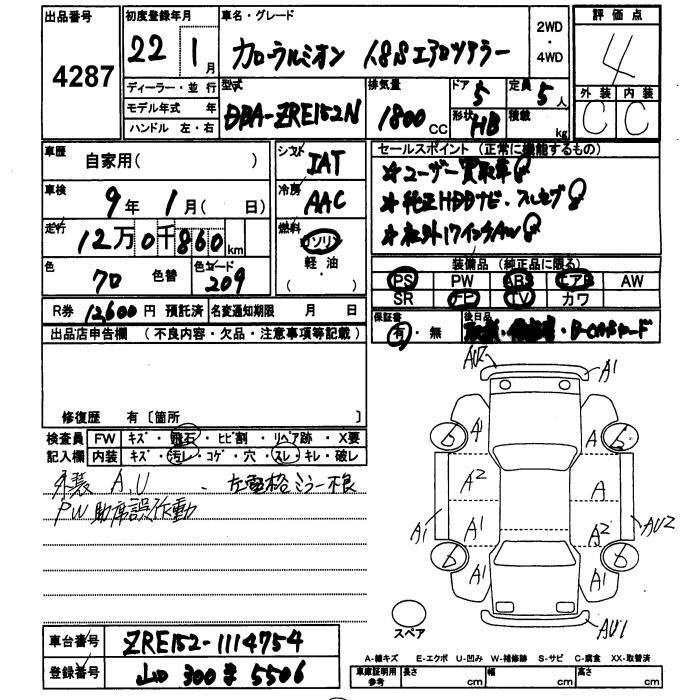 TOYOTA COROLLA RUMION