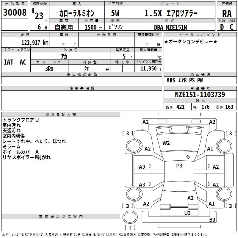 TOYOTA COROLLA RUMION