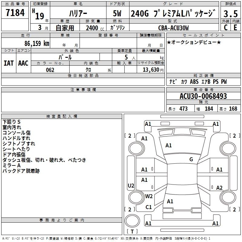 TOYOTA HARRIER