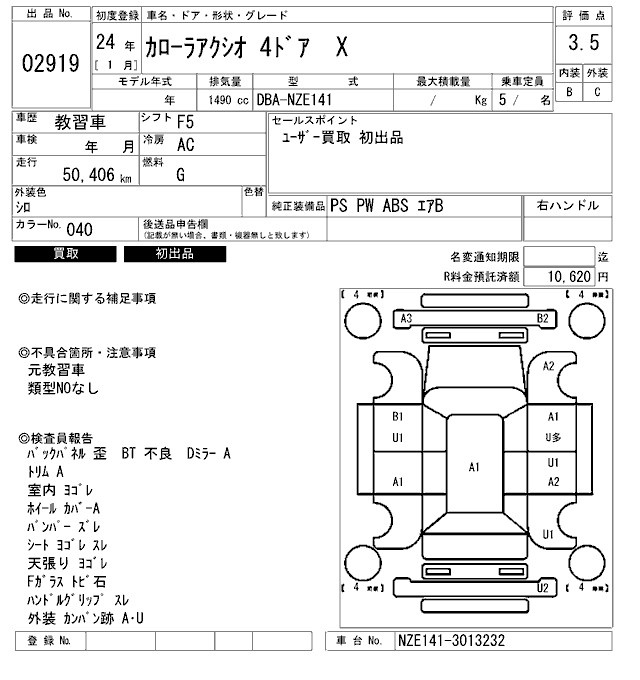 TOYOTA COROLLA AXIO