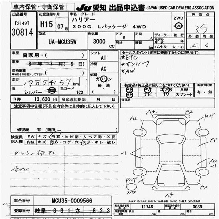 TOYOTA HARRIER