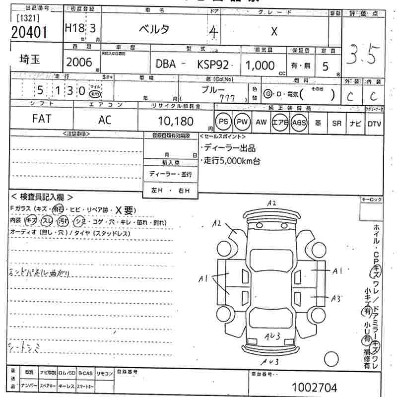 TOYOTA BELTA