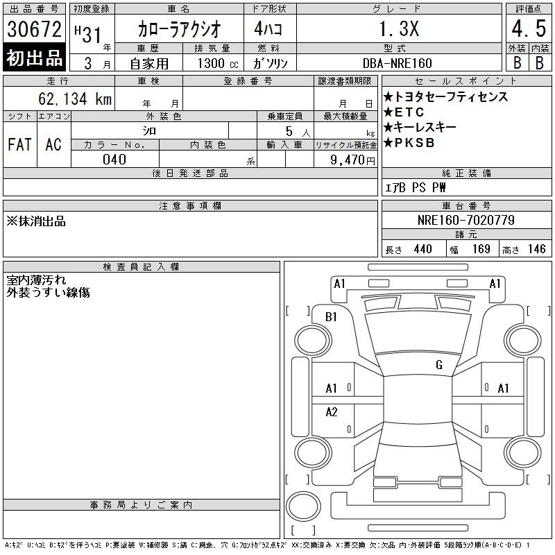 TOYOTA COROLLA AXIO