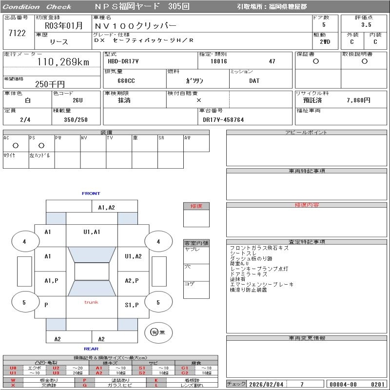 NISSAN NV100 CLIPPER