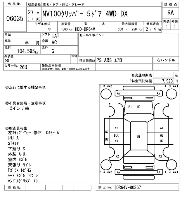 NISSAN NV100 CLIPPER