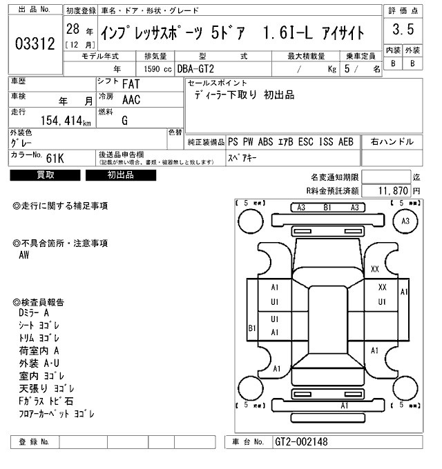 SUBARU IMPREZA