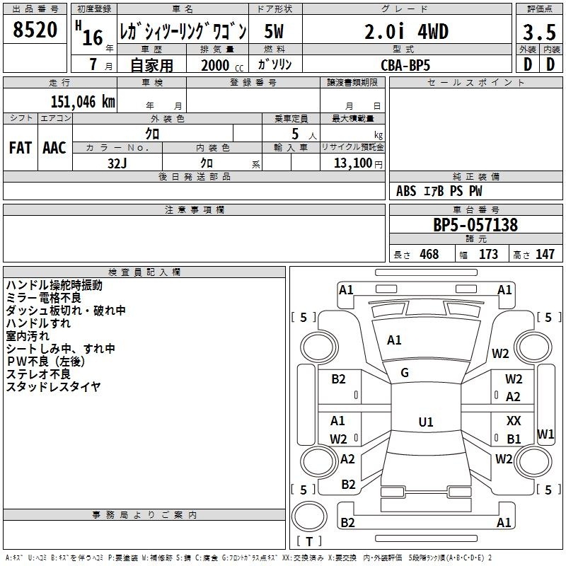 SUBARU LEGACY