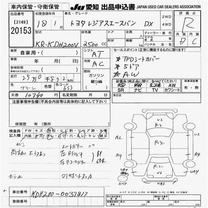 TOYOTA REGIUS ACE