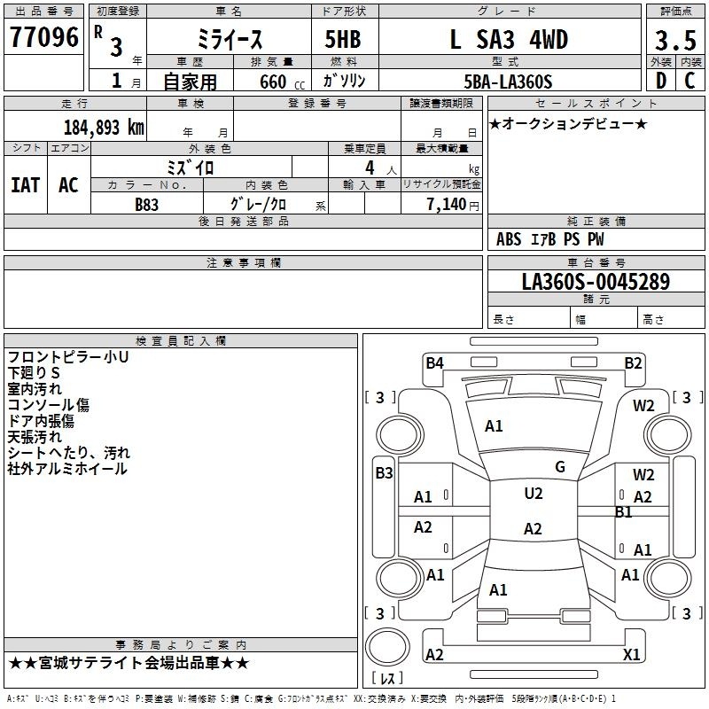 DAIHATSU MIRA E:S
