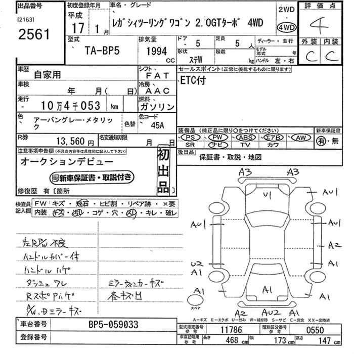 SUBARU LEGACY
