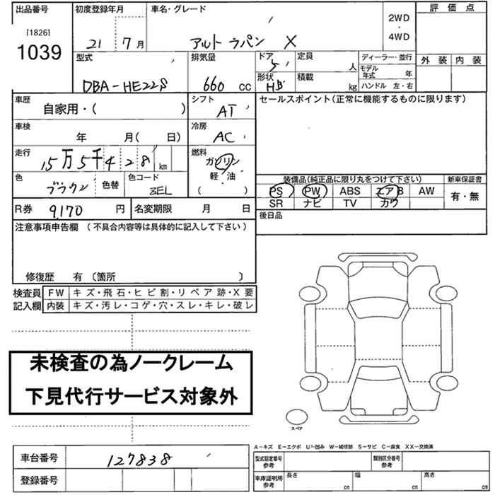 SUZUKI ALTO LAPIN