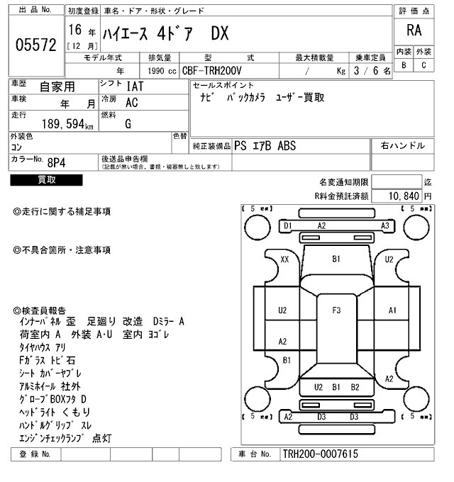 TOYOTA REGIUS ACE