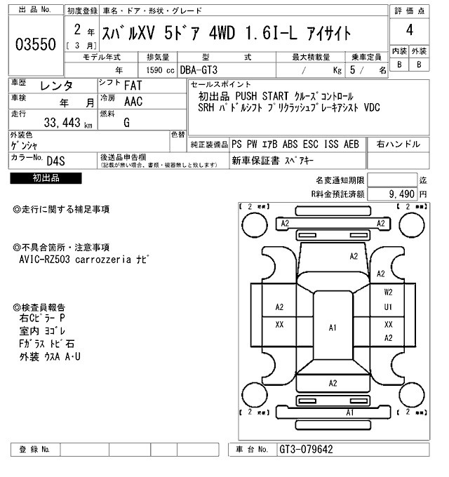 SUBARU XV