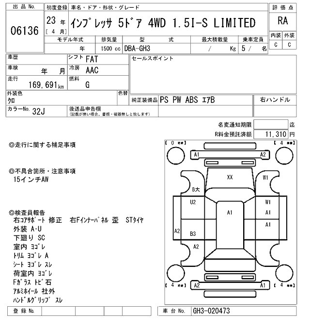 SUBARU IMPREZA