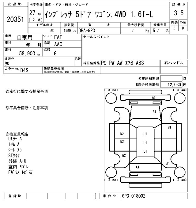 SUBARU IMPREZA
