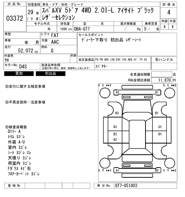 SUBARU XV