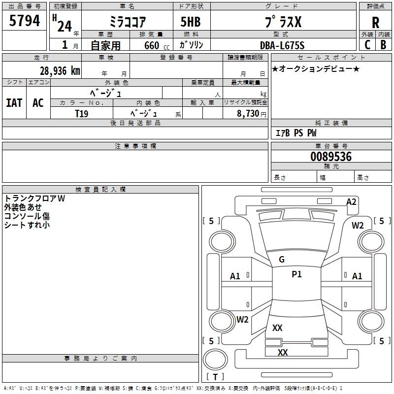 DAIHATSU MIRA COCOA