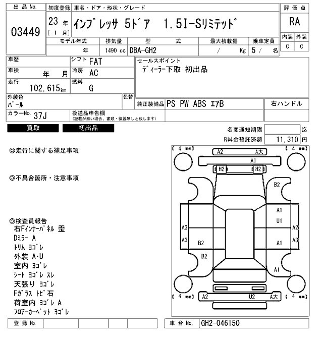 SUBARU IMPREZA