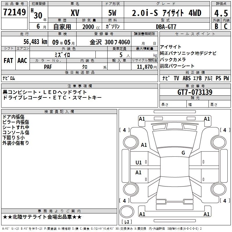 SUBARU XV